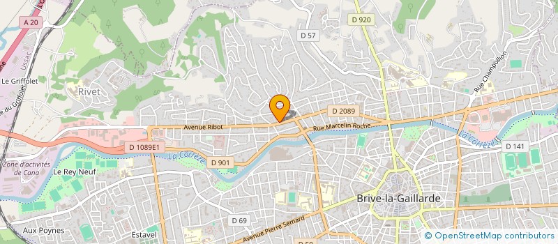 localisation de l'entreprise SCI BEAULIEU  BRIVE-LA-GAILLARDE