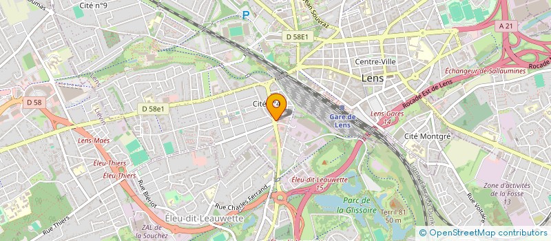 localisation de l'entreprise SCI BEAULIEU DE LENS  LENS