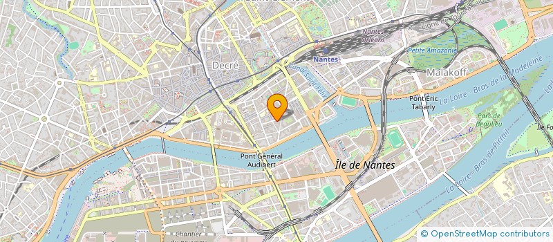 localisation de l'entreprise SCI BEAULIEU T.A.  NANTES