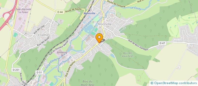 localisation de l'entreprise SCI BEAULIJUVE  MONTVILLE