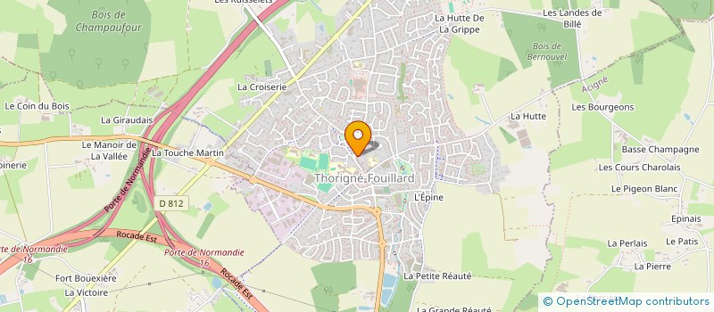 localisation de l'entreprise SCI BEAUMANOIR  THORIGNE-FOUILLARD