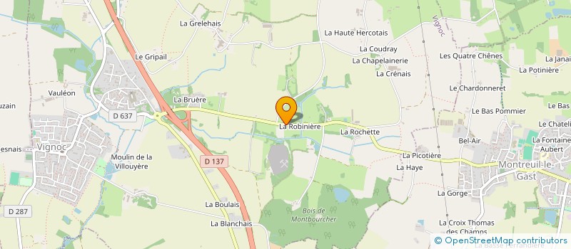 localisation de l'entreprise SCI BEAUMANOIR  VIGNOC