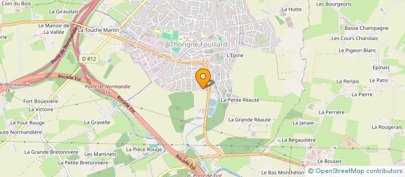 localisation de l'entreprise SCI BEAUMANOIR  THORIGNE-FOUILLARD