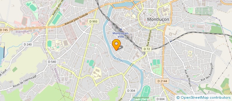 localisation de l'entreprise SCI BEAUMARCHAIS 03 à MONTLUCON