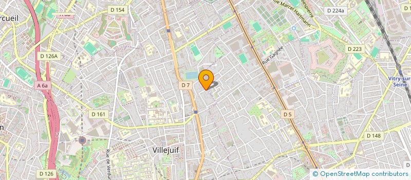 localisation de l'entreprise SCI BEAUMARCHAIS 20 à VILLEJUIF