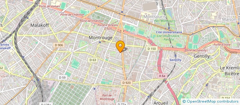 localisation de l'entreprise SCI BEAUMARCHAIS 32  MONTROUGE