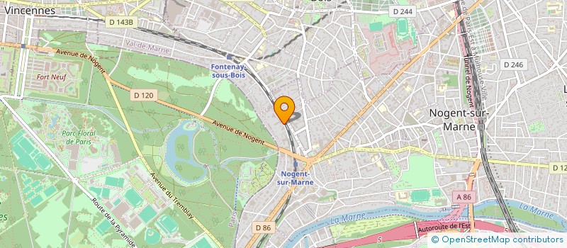localisation de l'entreprise SCI BEAUMARCHAIS  NOGENT-SUR-MARNE