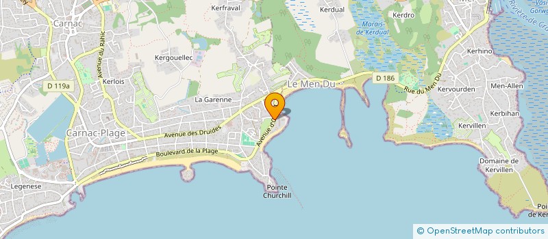 localisation de l'entreprise SCI BEAUMER 67  CARNAC