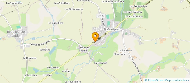 localisation de l'entreprise SCI BEAUMONT  MONTJEAN