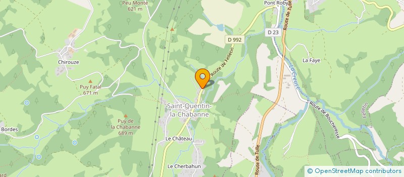 localisation de l'entreprise SCI BEAUMONT  SAINT-QUENTIN-LA-CHABANNE