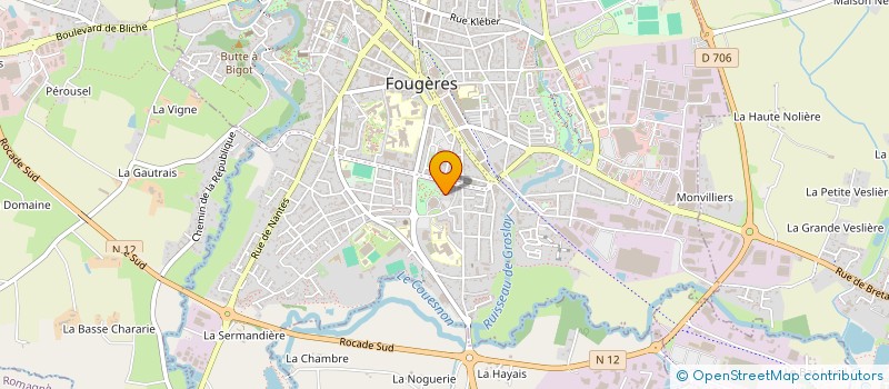 localisation de l'entreprise SCI BEAUMONT DELANOE  FOUGERES