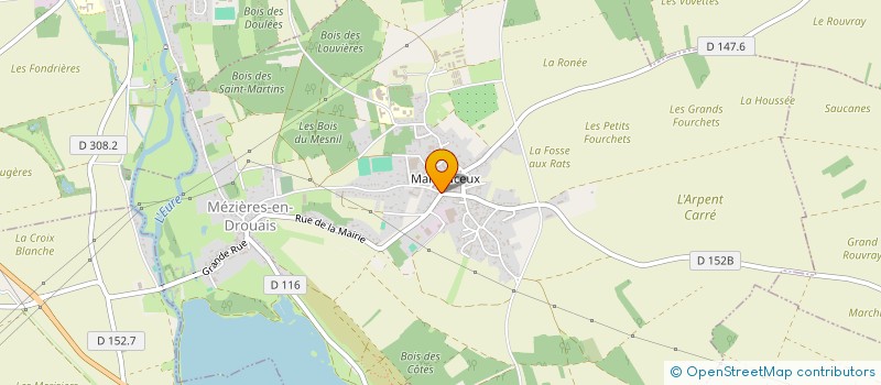 localisation de l'entreprise SCI BEAUMONT DIGULLEVILLE à MEZIERES EN DROUAIS