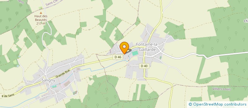 localisation de l'entreprise SCI BEAUMONTS SENS  FONTAINE-LA-GAILLARDE