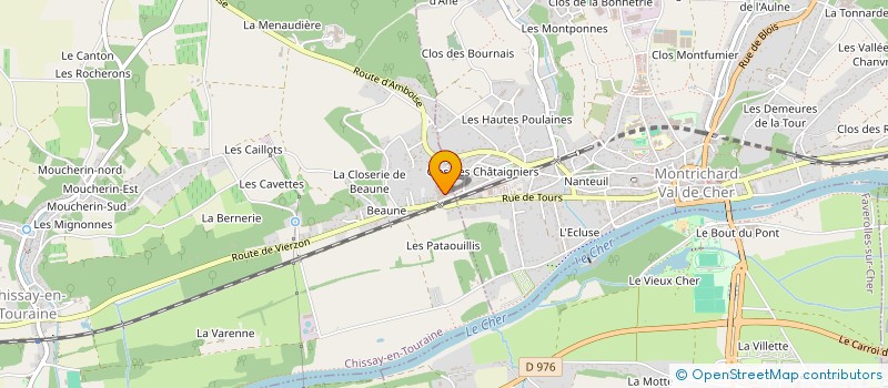 localisation de l'entreprise SCI BEAUNE  CHISSAY-EN-TOURAINE