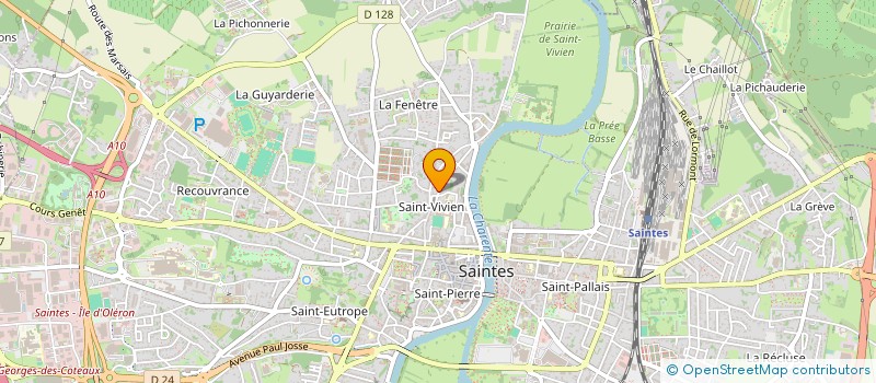 localisation de l'entreprise SCI BEAUPRE  SAINTES