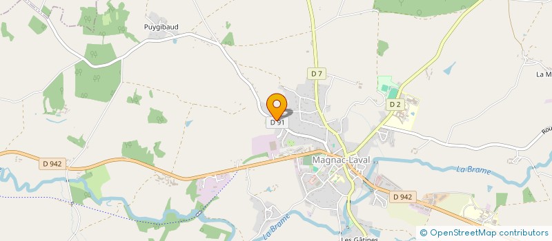 localisation de l'entreprise SCI BEAUPUY 1  MAGNAC-LAVAL