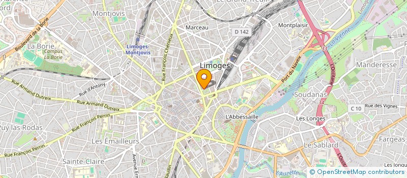 localisation de l'entreprise SCI BEAUPUY à LIMOGES