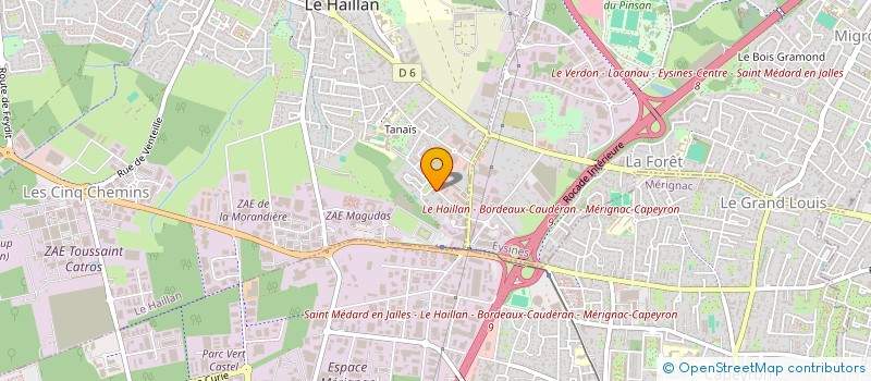 localisation de l'entreprise SCI BEAUREGARD 21  LE HAILLAN