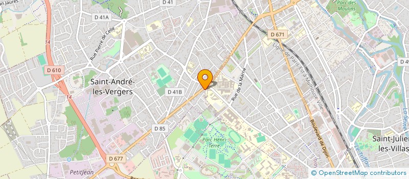 localisation de l'entreprise SCI BEAUREGARD  SAINT-ANDRE-LES-VERGERS