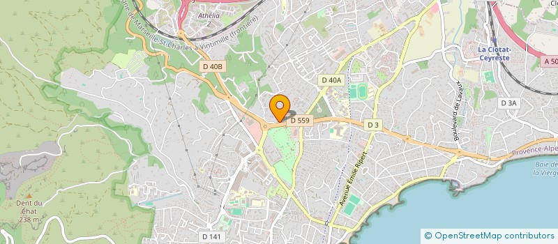 localisation de l'entreprise SCI BEAUREGARD à LA CIOTAT