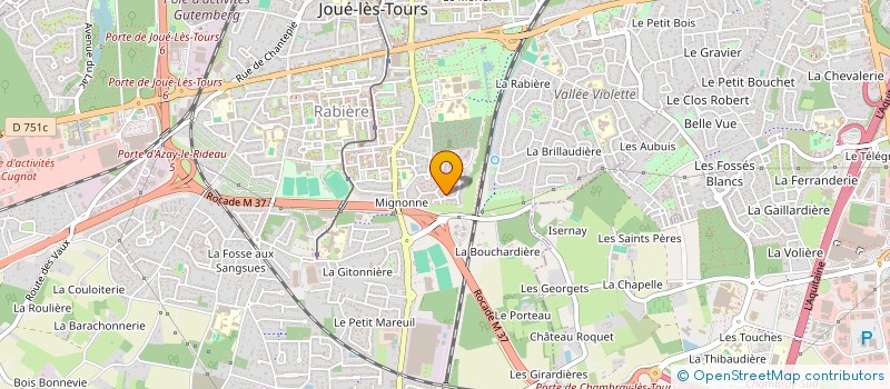 localisation de l'entreprise SCI BEAUREGARD à JOUE LES TOURS