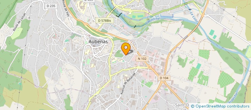 localisation de l'entreprise SCI BEAUREGARD à AUBENAS