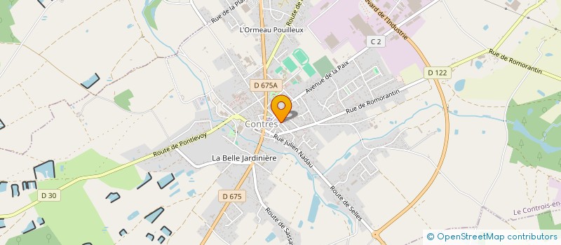 localisation de l'entreprise SCI BEAUREGARD  LE CONTROIS-EN-SOLOGNE