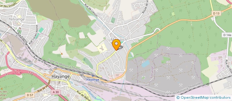 localisation de l'entreprise SCI BEAUREGARD  HAYANGE