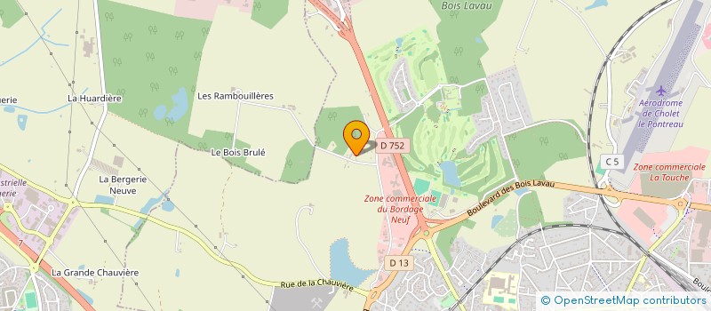 localisation de l'entreprise SCI BEAUREGARD à CHOLET