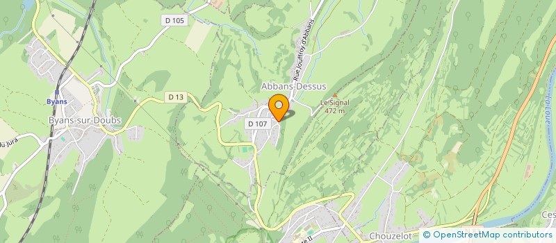 localisation de l'entreprise SCI BEAUREGARD  ABBANS-DESSUS