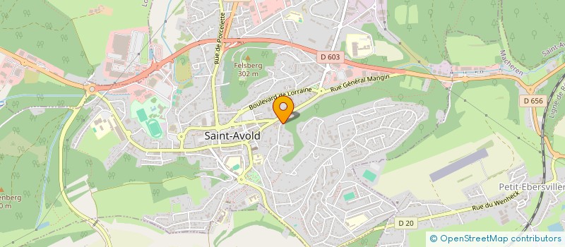 localisation de l'entreprise SCI BEAUREGARD à SAINT-AVOLD