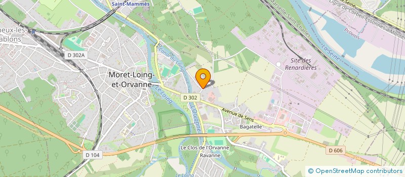 localisation de l'entreprise SCI BEAUREGARD  MORET-LOING-ET-ORVANNE