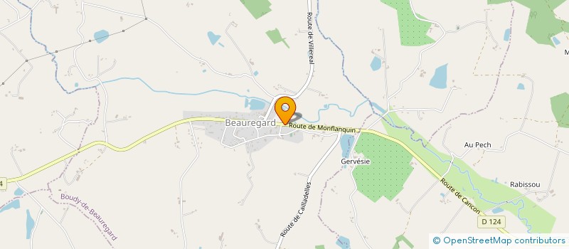 localisation de l'entreprise SCI BEAUREGARD  BOUDY-DE-BEAUREGARD