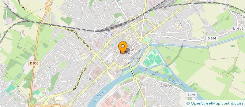localisation de l'entreprise SCI BEAUREGARD 5 à DOLE