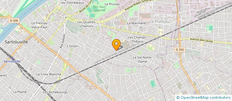 localisation de l'entreprise SCI BEAUREGARD  SARTROUVILLE