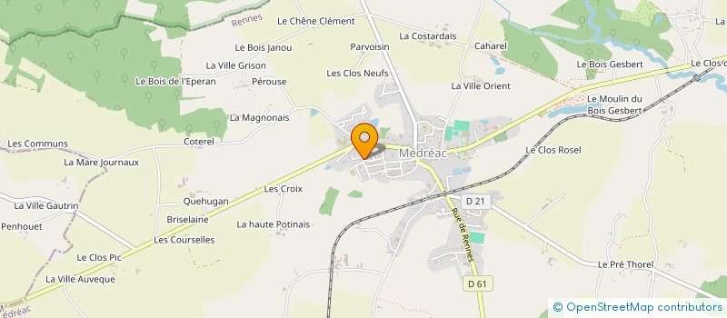 localisation de l'entreprise SCI BEAUREGARD  MEDREAC