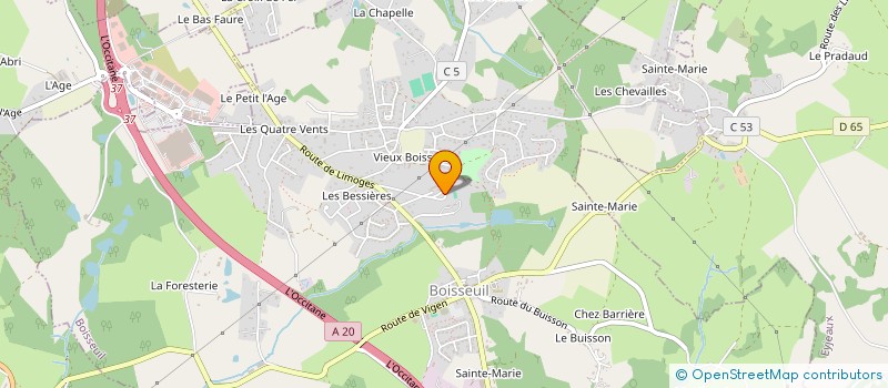 localisation de l'entreprise SCI BEAUREGARD  BOISSEUIL