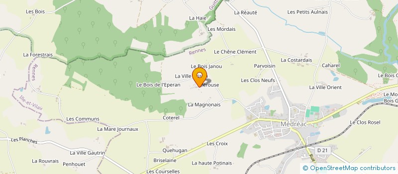 localisation de l'entreprise SCI BEAUREGARD  MEDREAC