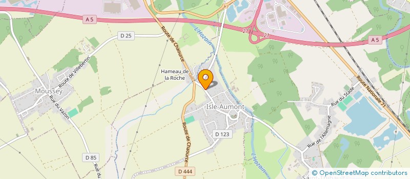 localisation de l'entreprise SCI BEAUREGARD DU CHATEL  ISLE-AUMONT