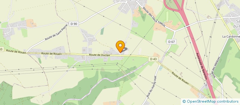 localisation de l'entreprise SCI BEAUREGARD MARONNEAU  ROUMARE