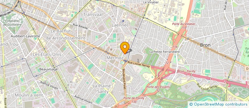 localisation de l'entreprise SCI BEAUREPAIRE  LYON