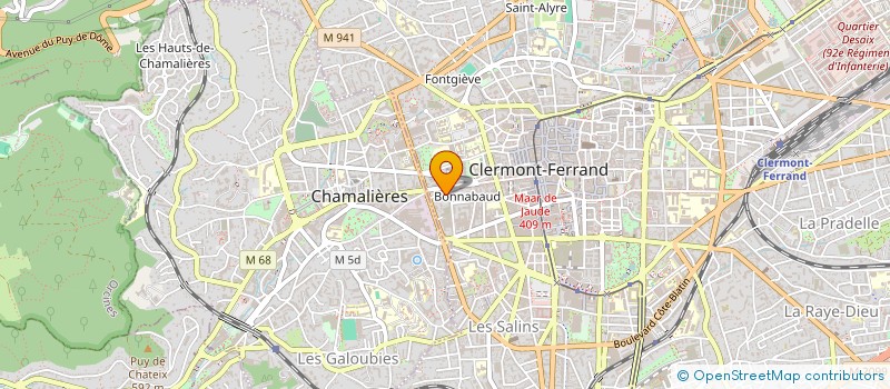 localisation de l'entreprise SCI BEAUREPAIRE  CLERMONT-FERRAND