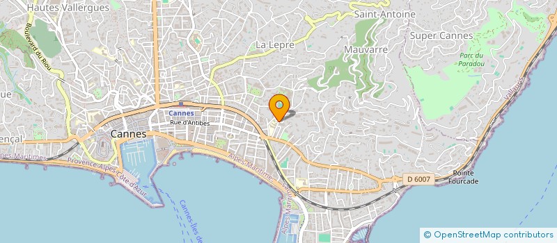 localisation de l'entreprise SCI BEAUSEJOUR 2000 à CANNES