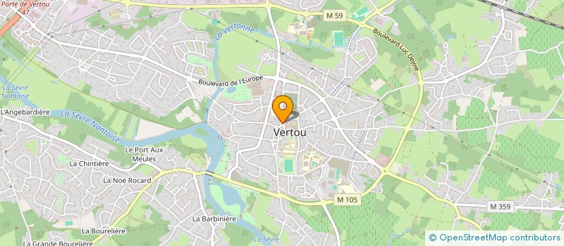 localisation de l'entreprise SCI BEAUSEJOUR  VERTOU