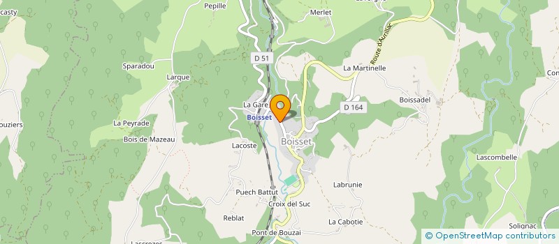 localisation de l'entreprise SCI BEAUSEJOUR à BOISSET