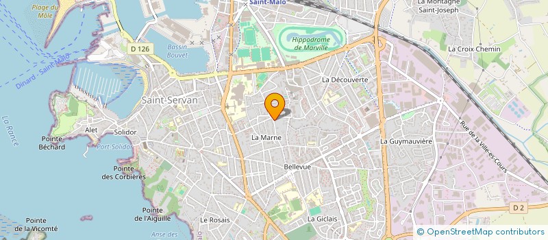 localisation de l'entreprise SCI BEAUSEJOUR  SAINT-MALO