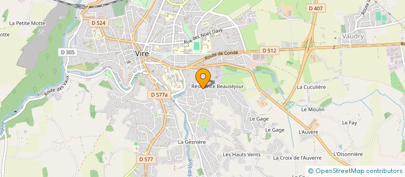 localisation de l'entreprise SCI BEAUSEJOUR  VIRE-NORMANDIE