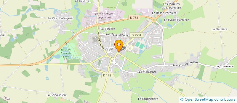 localisation de l'entreprise SCI BEAUSEJOUR  LEGE