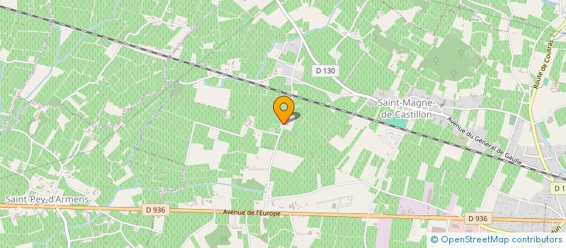 localisation de l'entreprise SCI BEAUSEJOUR  SAINT-MAGNE-DE-CASTILLON