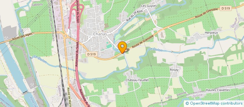 localisation de l'entreprise SCI BEAUSEJOUR  CHANAS